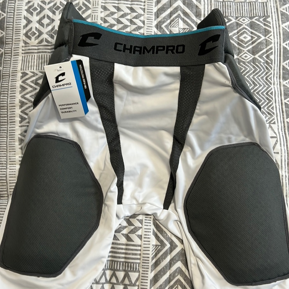 Champro performance tri- flex protection football padded shorts